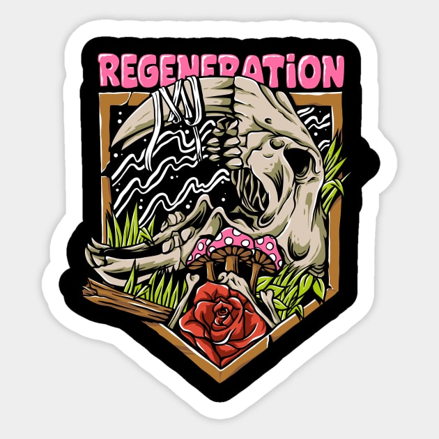 Natural Regeneration Sticker by HzM Studio